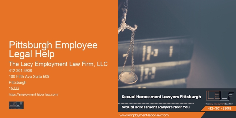 Employment law services Pittsburgh Employee Legal Help PA