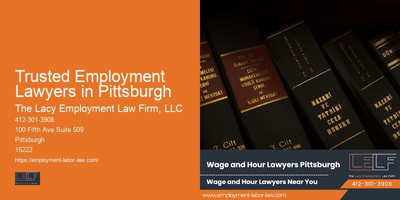 Trusted Employment Lawyers in Pittsburgh workplace rights attorney