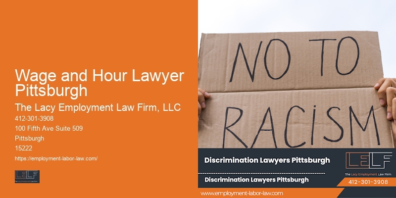 Workplace discrimination legal services Wage and Hour Lawyer Pittsburgh