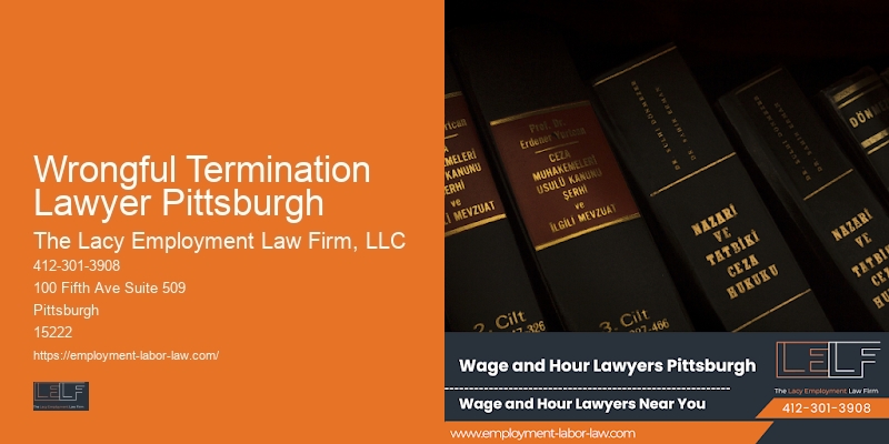 Employment law firm Wrongful Termination Lawyer Pittsburgh