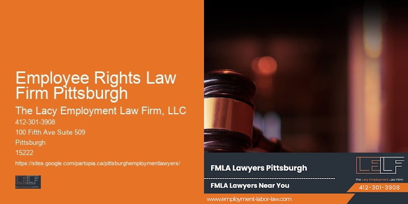 Employment law consultation attorney Employee Rights Law Firm Pittsburgh