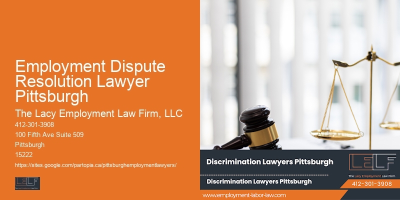 Employment Dispute Resolution Lawyer Pittsburgh Employment Law Consultation