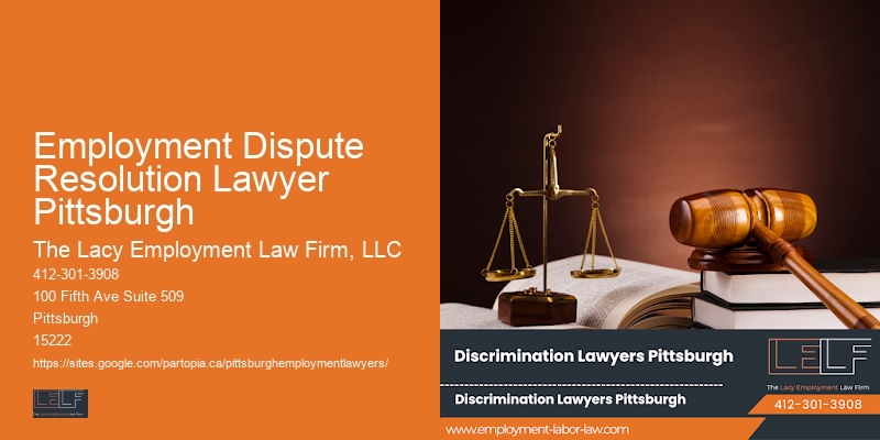 Employment Dispute Resolution Lawyer Pittsburgh discrimination attorney