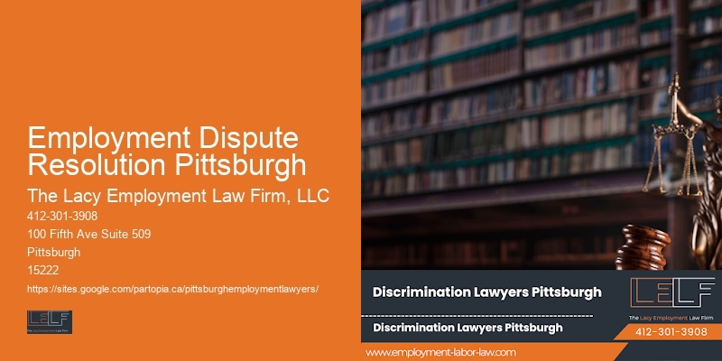 Legal Advocate for Job Loss in Employment Dispute Resolution Pittsburgh