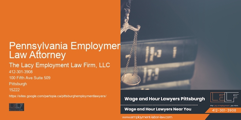 Pennsylvania Employment Law Attorney Employment Law Consultation Services