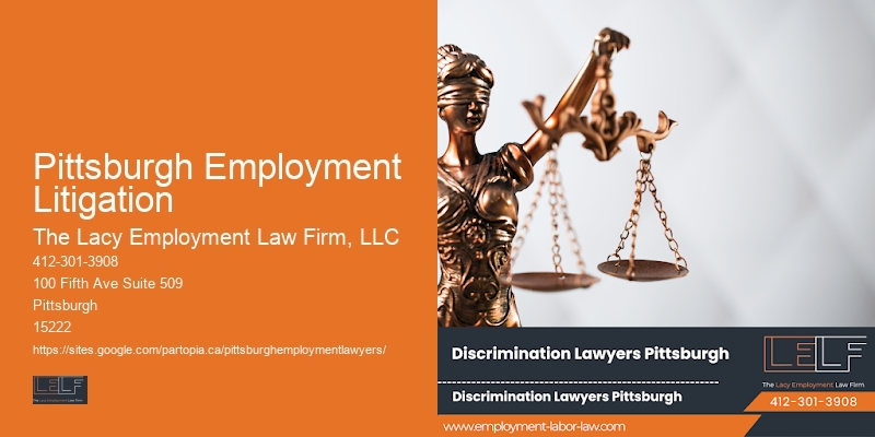Legal help for Pittsburgh Employment Litigation employees