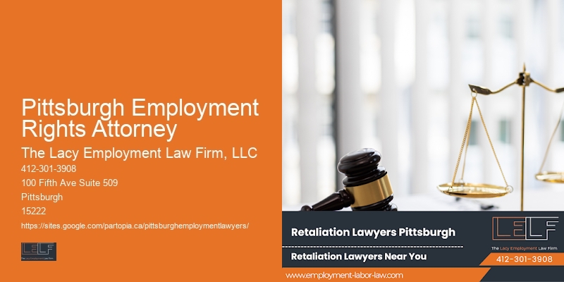 Legal representation for Pittsburgh Employment Rights Attorney employees