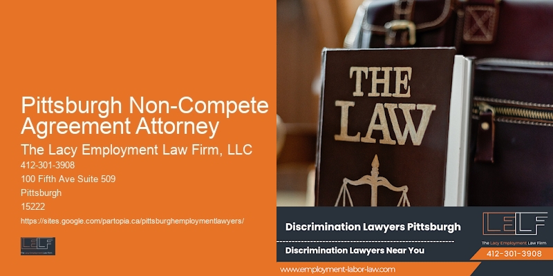 Wrongful termination lawyer Pittsburgh Non-Compete Agreement Attorney