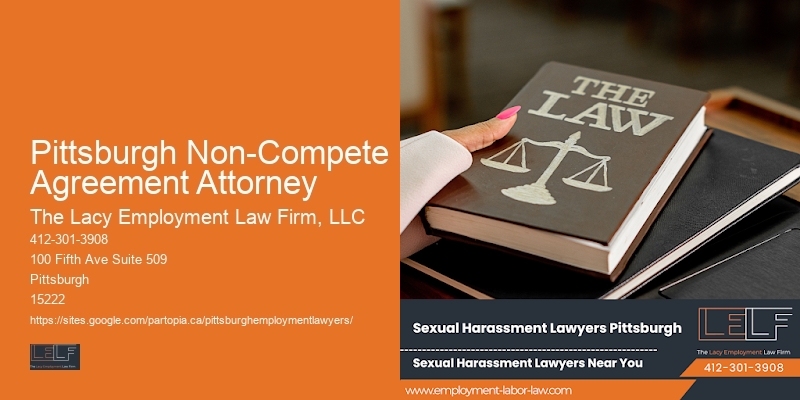 Wrongful Termination Advice and Legal Services in Pittsburgh Non-Compete Agreement Attorney