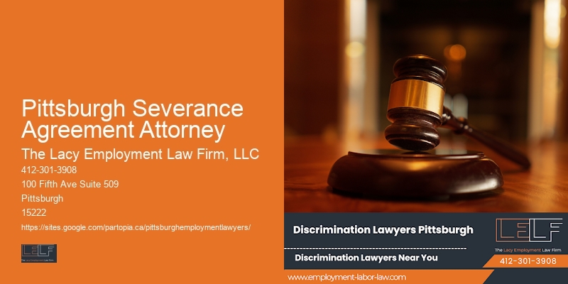 Pittsburgh Severance Agreement Attorney wrongful dismissal lawyer
