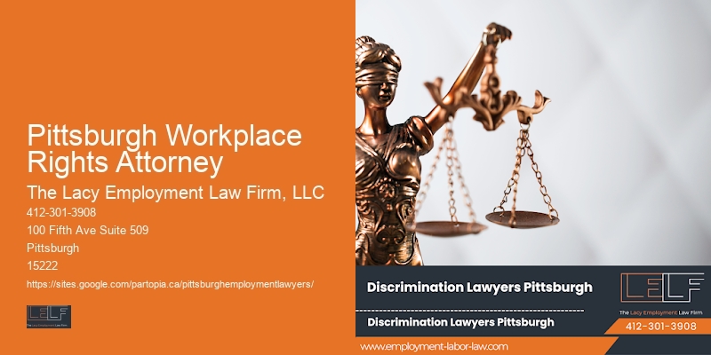 Employment Law Firms Pittsburgh Workplace Rights Attorney