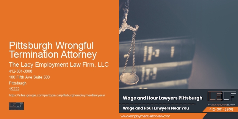 Pittsburgh Wrongful Termination Attorney workplace safety legal expert