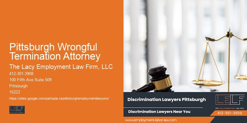 Pittsburgh Wrongful Termination Attorney sexual harassment lawyer