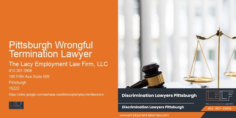 Pittsburgh Wrongful Termination Lawyer workplace accommodation advocate