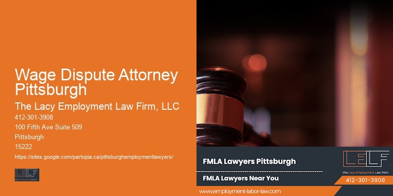 Non-compete contract legal support Wage Dispute Attorney Pittsburgh