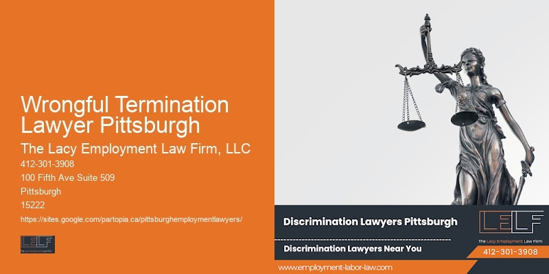 Employment Mediation Legal Services in Wrongful Termination Lawyer Pittsburgh