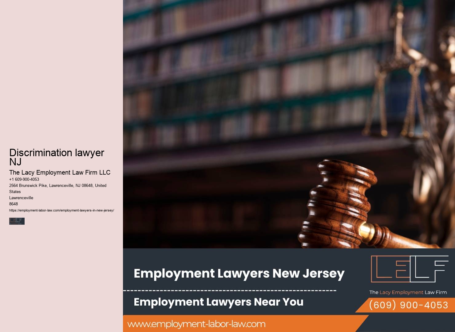 NJ workplace discrimination law firm