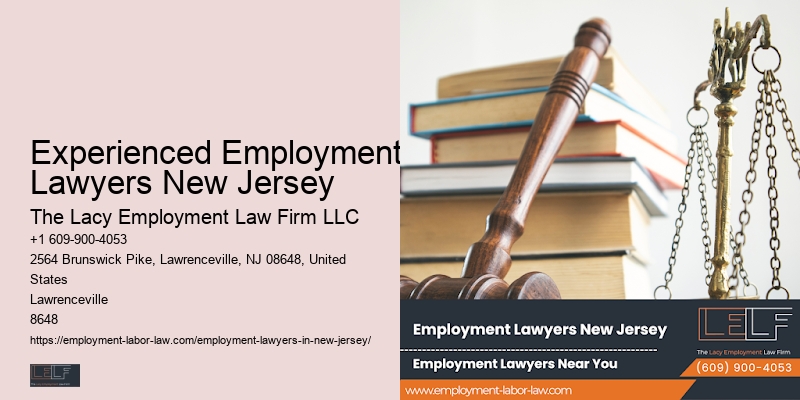 Experienced Employment Lawyers New Jersey Job Rights Legal Consultation