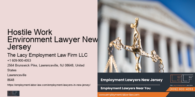 Hostile Work Environment Lawyer New Jersey