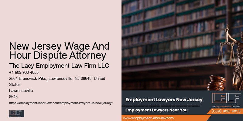 New Jersey Wage And Hour Dispute Attorney Disability Employment Rights