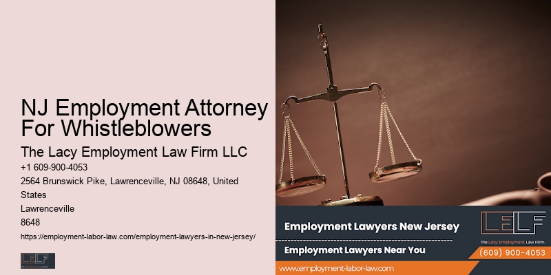 NJ Employment Attorney For Whistleblowers