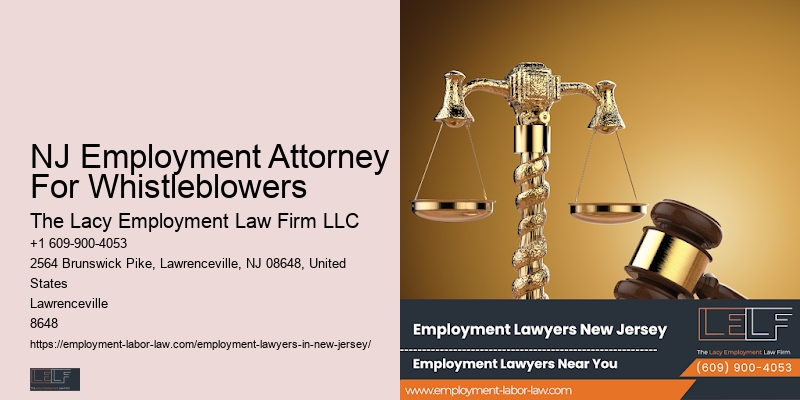 NJ Employment Attorney For Whistleblowers Severance Negotiation Lawyer