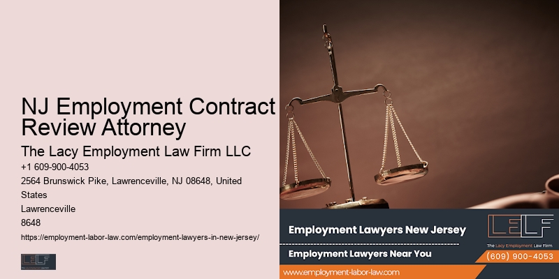 NJ Employment Contract Review Attorney Employment Claim Lawyer