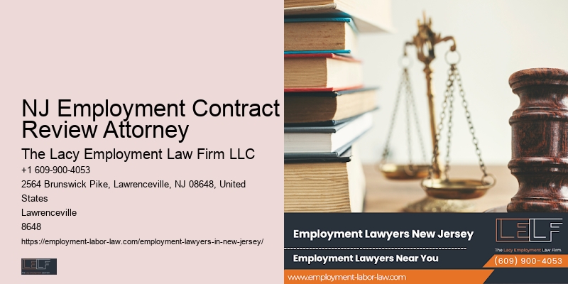 NJ Employment Contract Review Attorney Employment Law Services