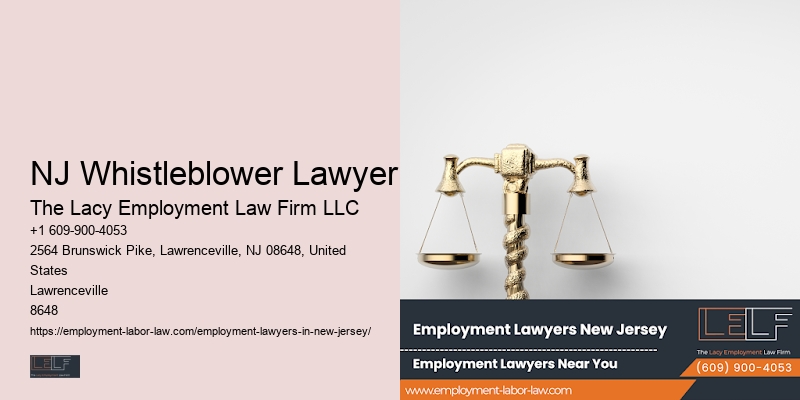 NJ Whistleblower Lawyer Employment Law Attorney