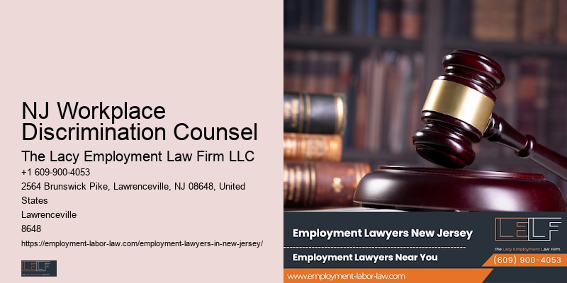 NJ Workplace Discrimination Counsel Workplace Issues Lawyer