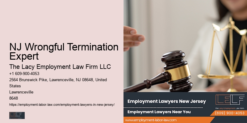 NJ Wrongful Termination Legal Services