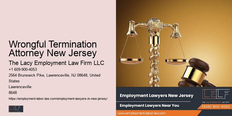 Employment Law Litigation Wrongful Termination Attorney New Jersey