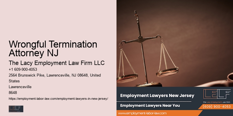 Wrongful Termination Attorney NJ Whistleblower Protection Lawyer