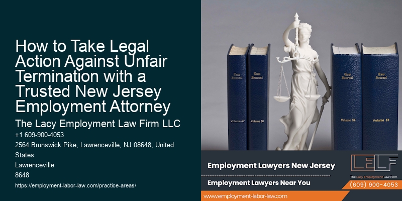 How to Take Legal Action Against Unfair Termination with a Trusted New Jersey Employment Attorney