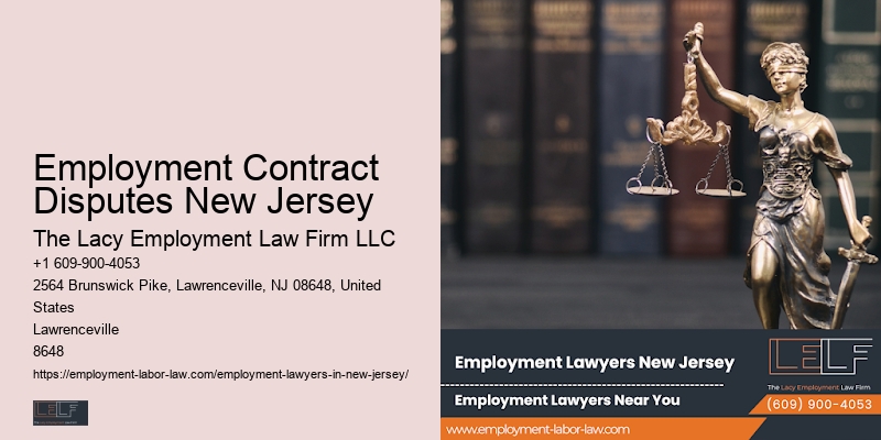 Employment Contract Disputes New Jersey Employment Attorney