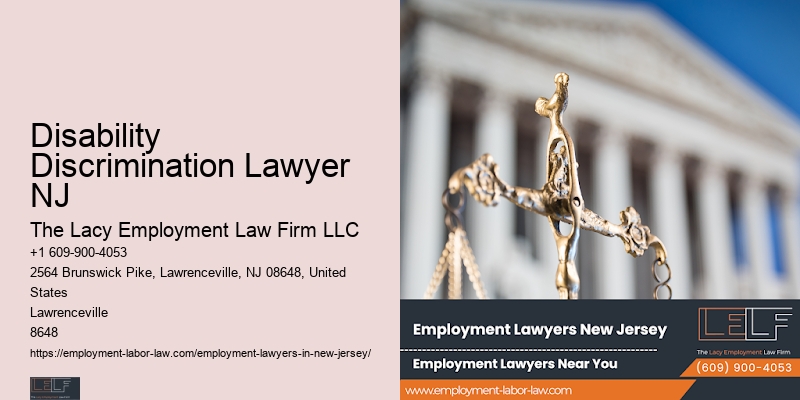 Disability Discrimination Lawyer NJ Workplace Investigation Lawyer