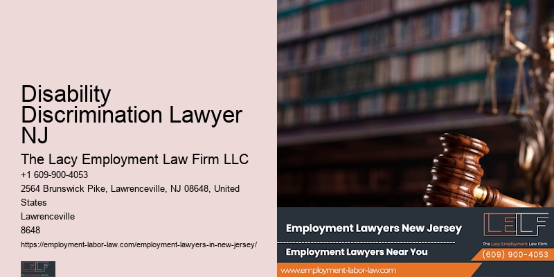 Disability Discrimination Lawyer NJ Workplace Discrimination Lawyer