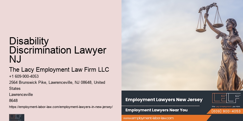 Disability Discrimination Lawyer NJ Civil Rights Employment Lawyer