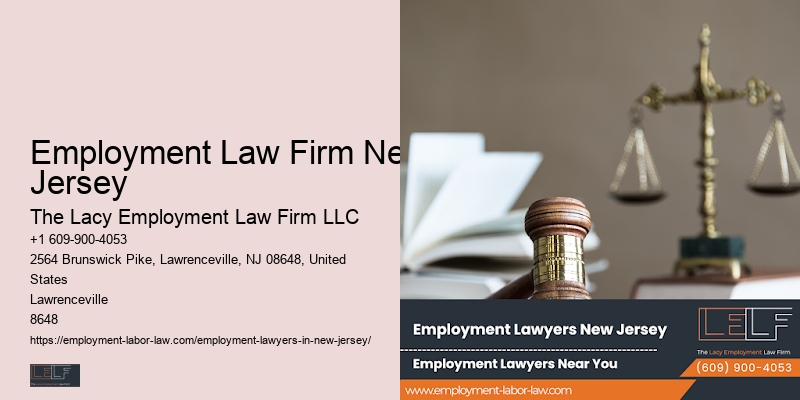 Employment Law Firm New Jersey Lawyer for Unlawful Termination