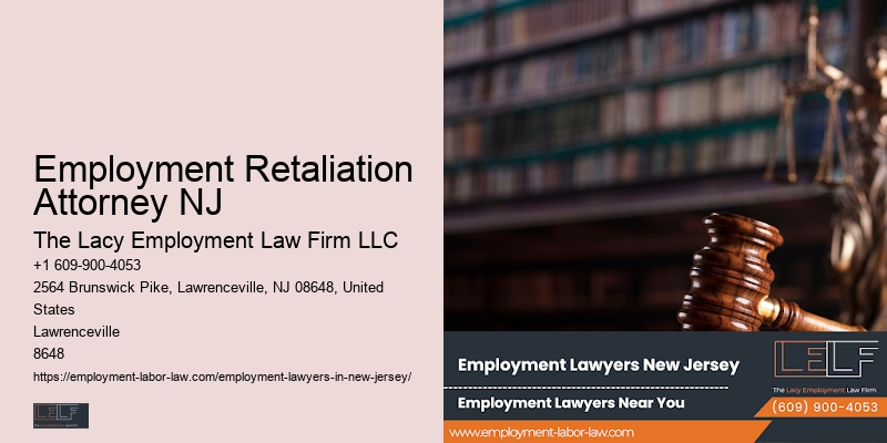 Employment Retaliation Attorney NJ Employment Legal Support