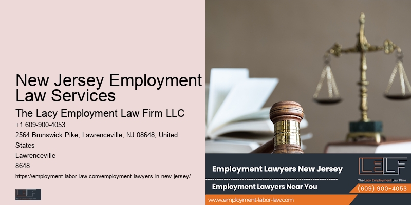 New Jersey Employment Law Services Lawyer for Employee Harassment
