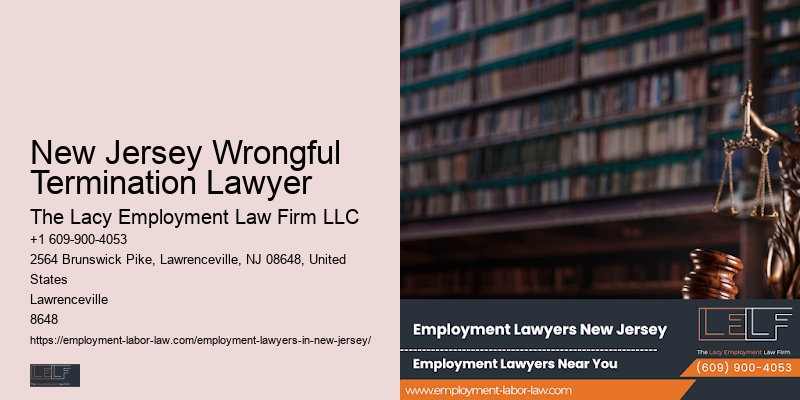 New Jersey Wrongful Termination Lawyer Employment Law Enforcement Attorney