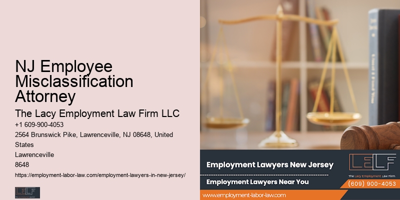 NJ Employee Misclassification Attorney Employment Law Firm