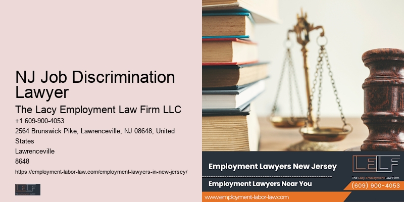 Legal Counsel for Workplace Discrimination NJ Job Discrimination Lawyer
