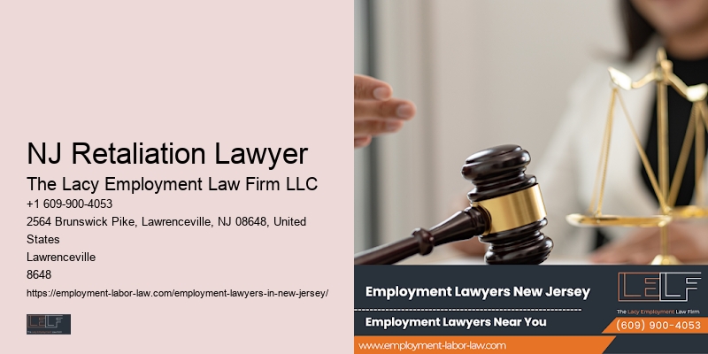 NJ Retaliation Lawyer Workplace Legal Advocate Near Me
