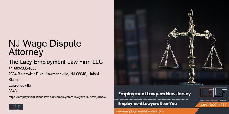 Workplace Legal Rights Attorney NJ Wage Dispute Attorney