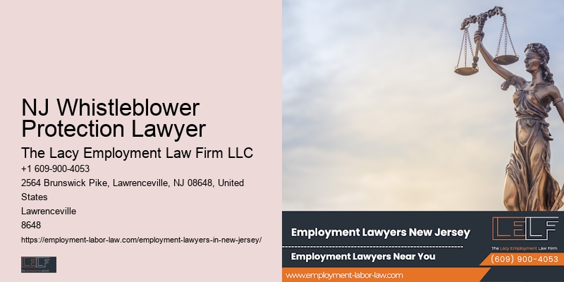 NJ Whistleblower Protection Lawyer Attorney for Workplace Law