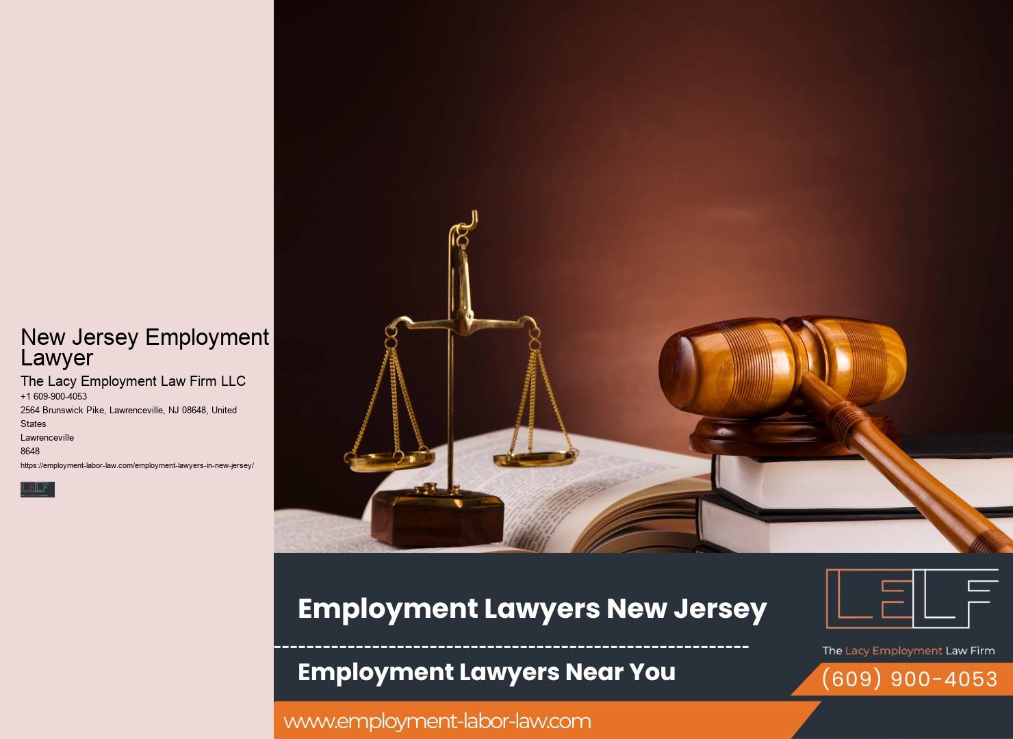 New Jersey Employment Lawyer Job Termination Attorney