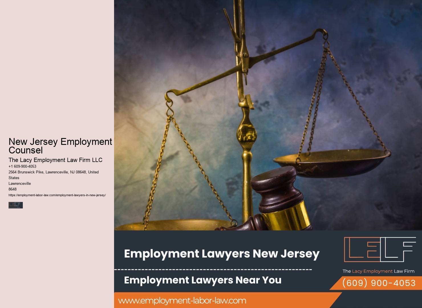 New Jersey Employment Counsel Employment Lawyer Consultation