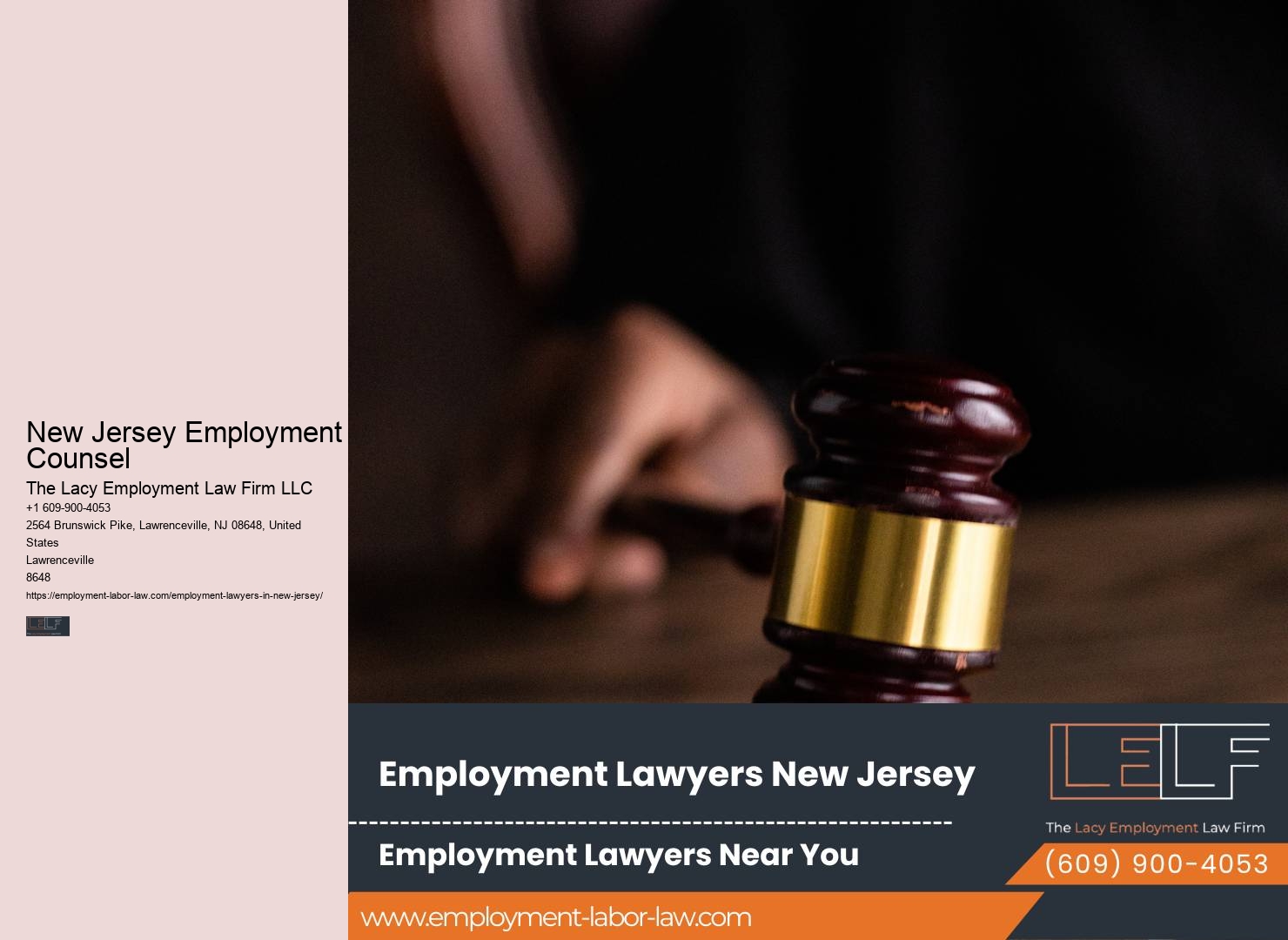 NJ Wrongful Termination Lawsuit Lawyer